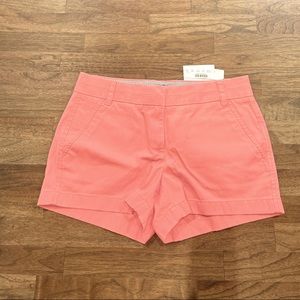 J. Crew Chino Shorts - 3” Inseam - Neon Salmon colored